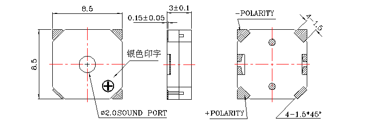 無(wú)源蜂鳴器SMD-085030F