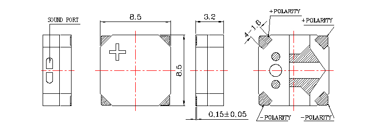 無(wú)源蜂鳴器SMD-085030H